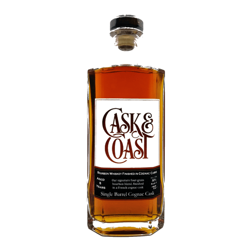[Sell Online][Cask & Coast] Single Barrel Cognac Cask Finish Bourbon 700ml