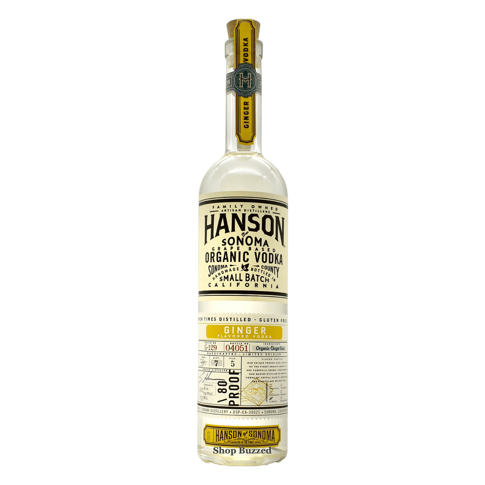 Hanson of Sonoma Organic Ginger Vodka 750ml - Shop Buzzed