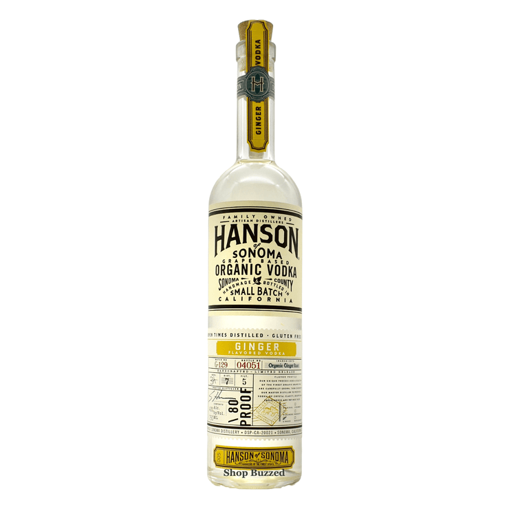 Hanson of Sonoma Organic Ginger Vodka 750ml - Shop Buzzed