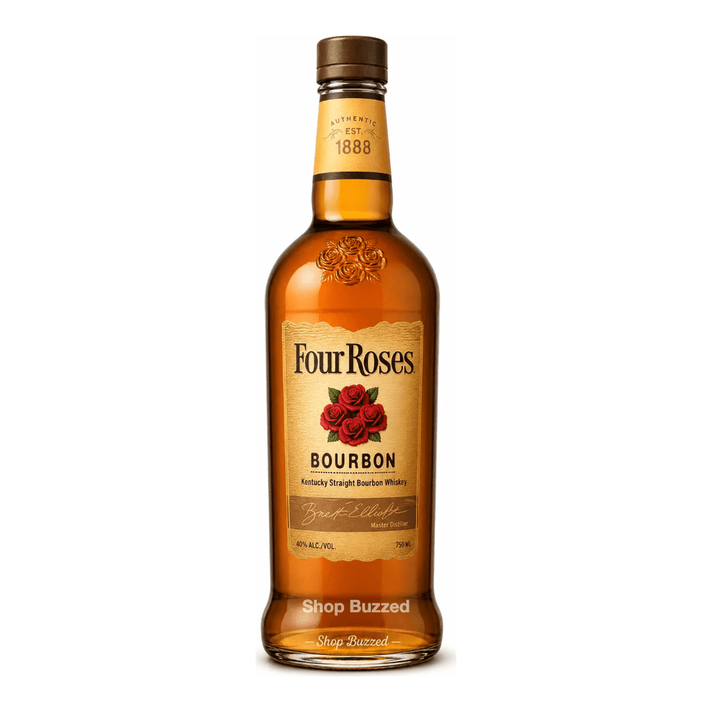 Four Roses Yellow Label Kentucky Straight Bourbon Whiskey 750ml - Shop Buzzed
