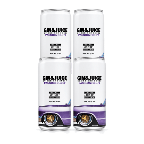 Gin & Juice by Dre and Snoop Passionfruit Cocktail 4 x 355ml - Shop Buzzed