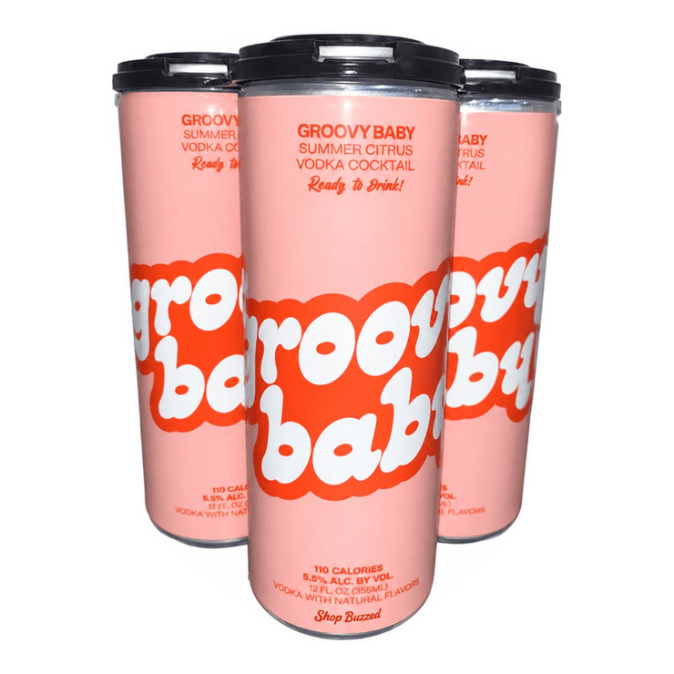Groovy Baby Summer Citrus Vodka Cocktail 4 x 355ml - Shop Buzzed