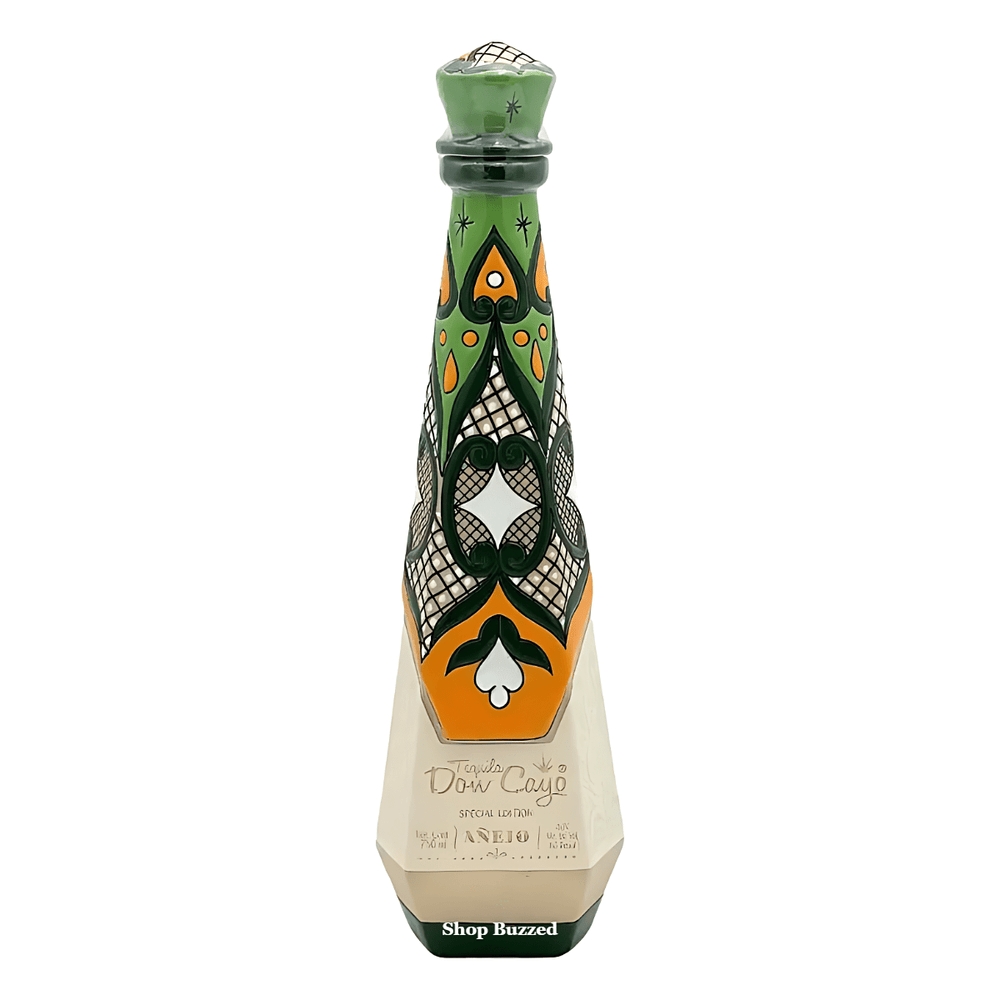 Don Cayo Anejo Tequila - Ceramic Green 750ml - Shop Buzzed