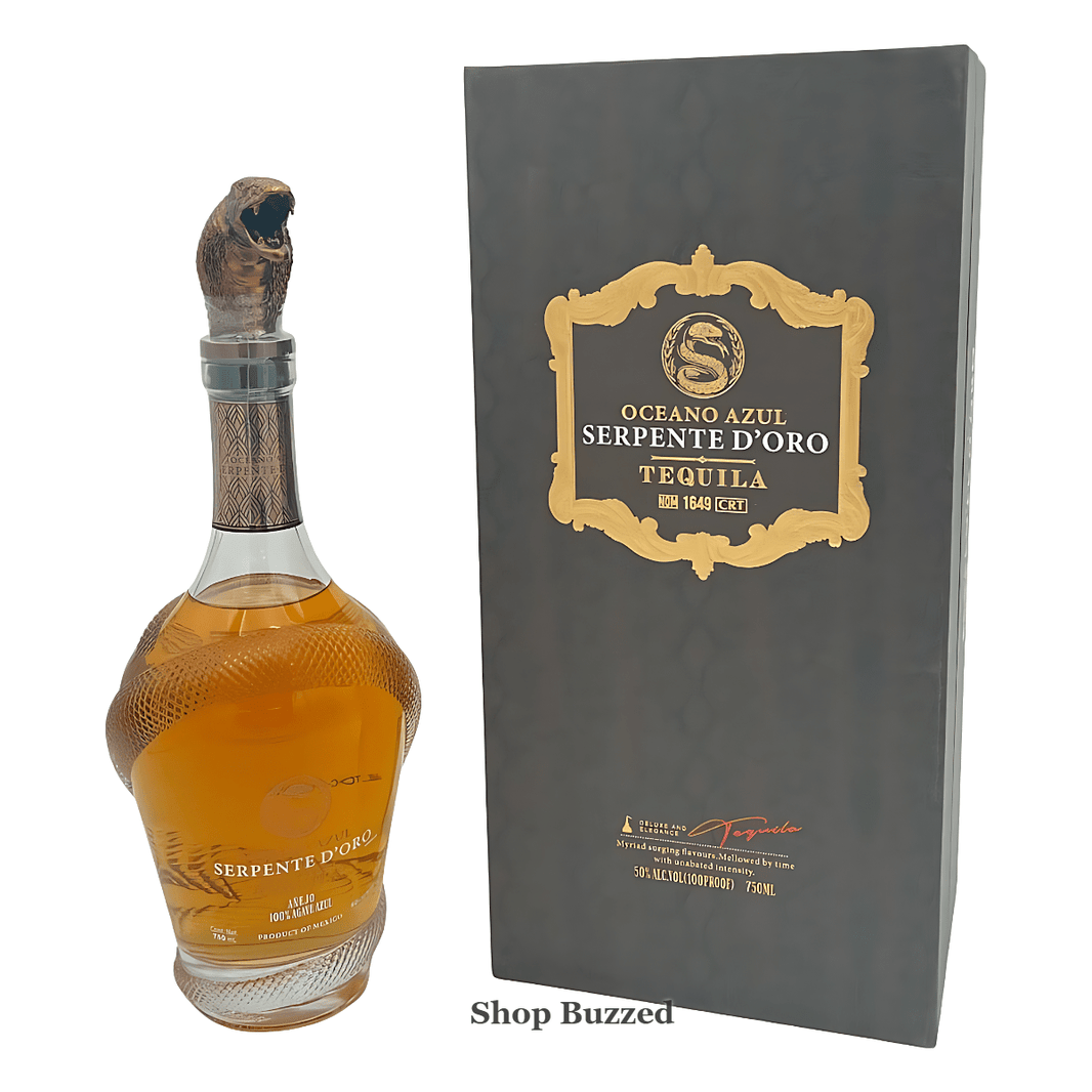 Oceano Azul Serpente D'oro Anejo 750ml - Shop Buzzed
