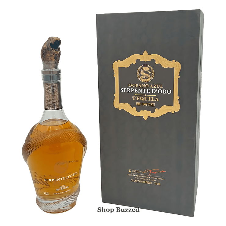 Oceano Azul Serpente D'oro Anejo 750ml - Shop Buzzed