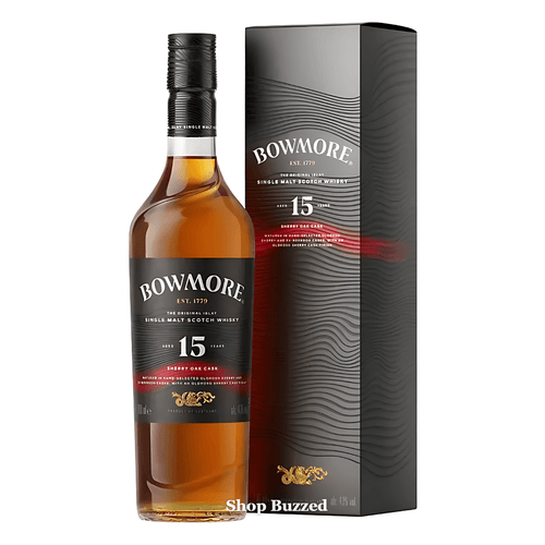 Bowmore Single Malt Scotch Sherry Oak Cask 15 Yr 700ml - Shop Buzzed