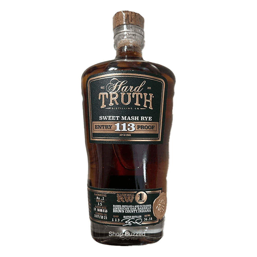 Hard Truth Sweet Mash Rye Whiskey 113 Proof 750ml - Shop Buzzed