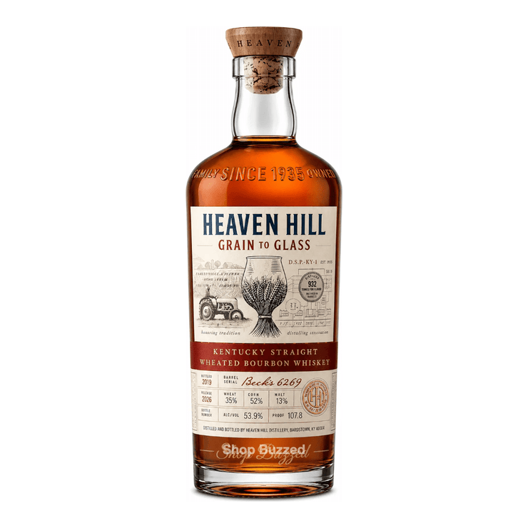 Heaven Hill Grain To Glass Wheated Bourbon Whiskey 700 ml - Shop Buzzed