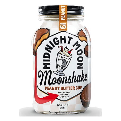 Midnight Moon Peanut Butter Cup Moonshake Cream Liqueur 750ml - Shop Buzzed