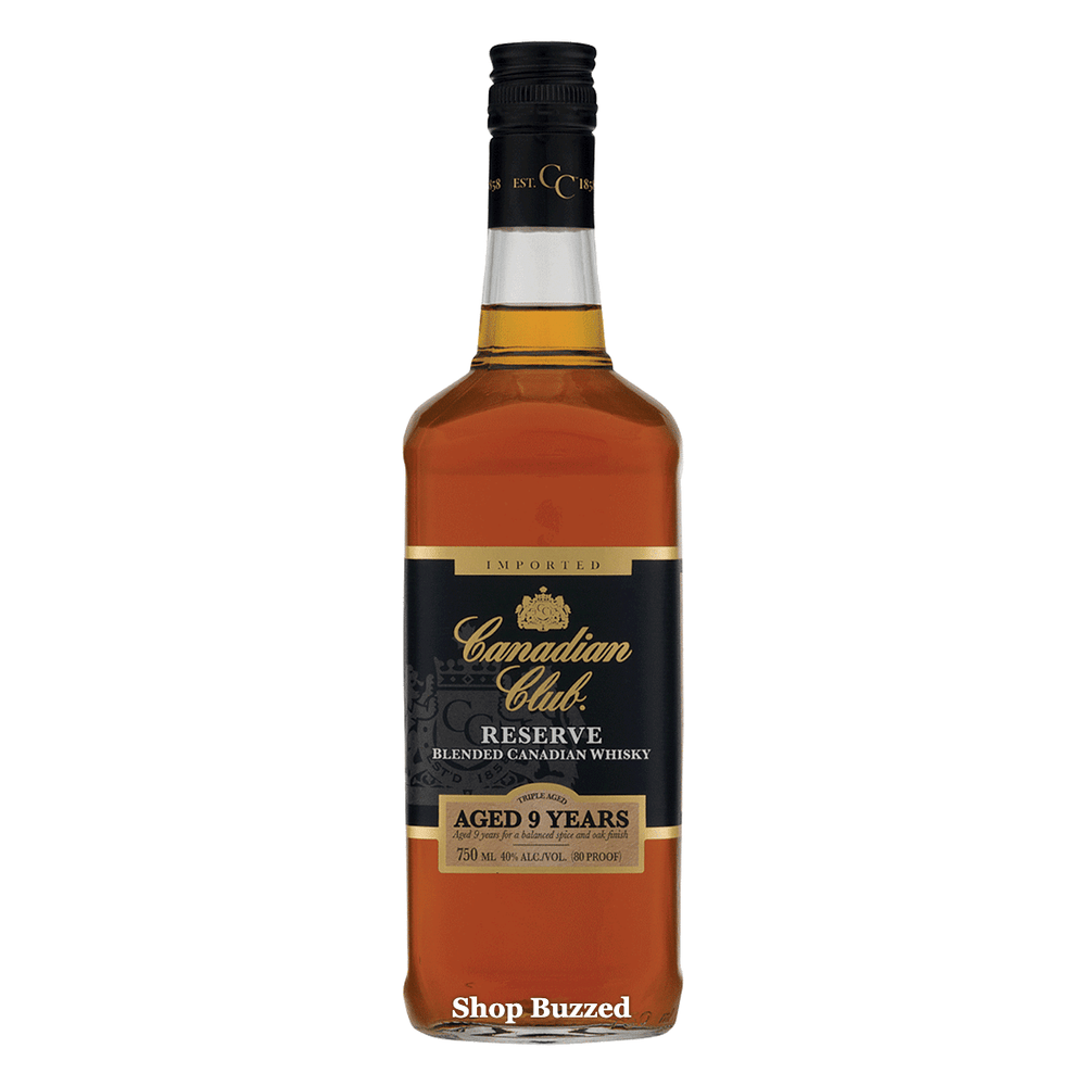 Canadian Club 9 Year Old Reserve Canadian Whisky 750ml - Shop Buzzed
