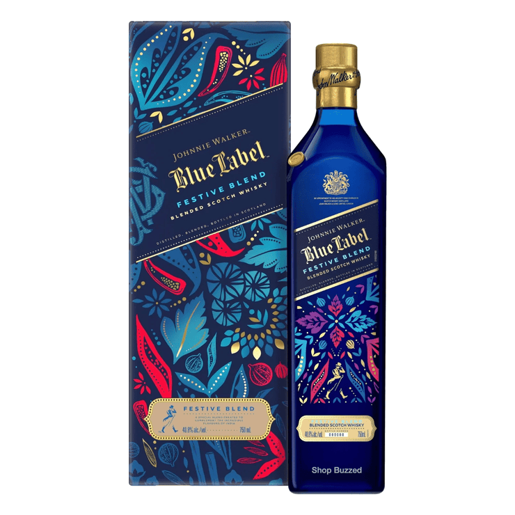 Johnnie Walker Blue Label Festive Blend 2026 Blended Scotch Whisky 750ml - Shop Buzzed