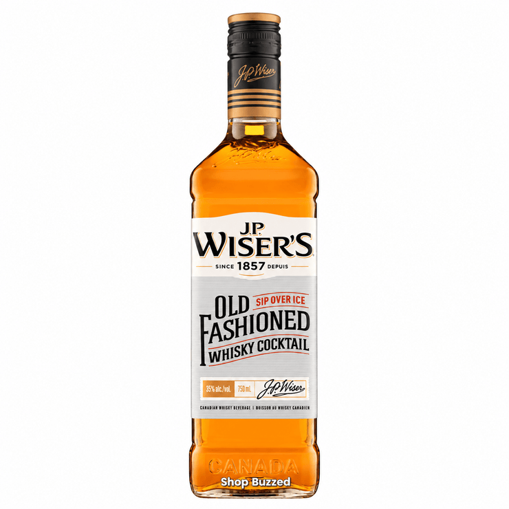 J.P. Wiser's Old Fashioned Whisky Cocktail 750ml - Shop Buzzed