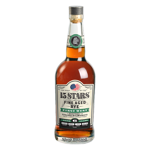 15 Stars First West Straight Rye Whiskey Batch 2 750ml