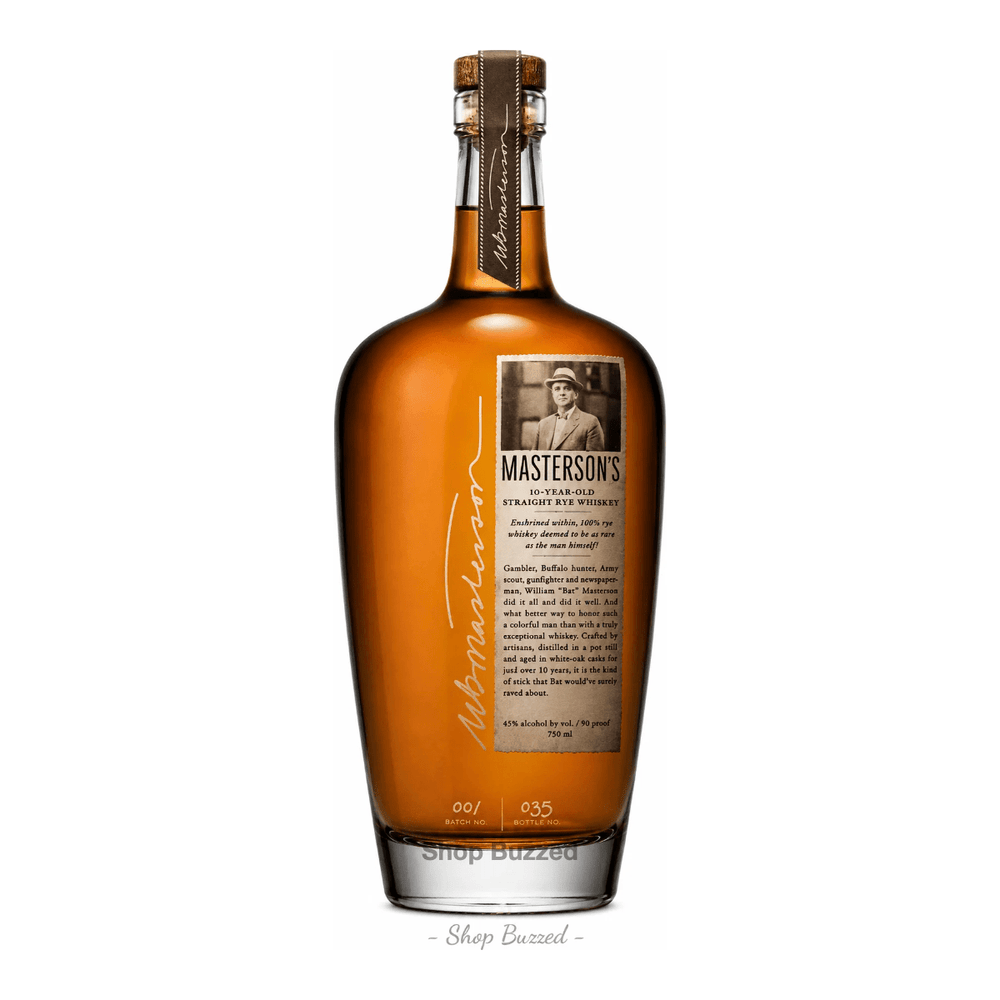 Masterson's 10 Year Old Straight Rye Whiskey 750 ml - Shop Buzzed