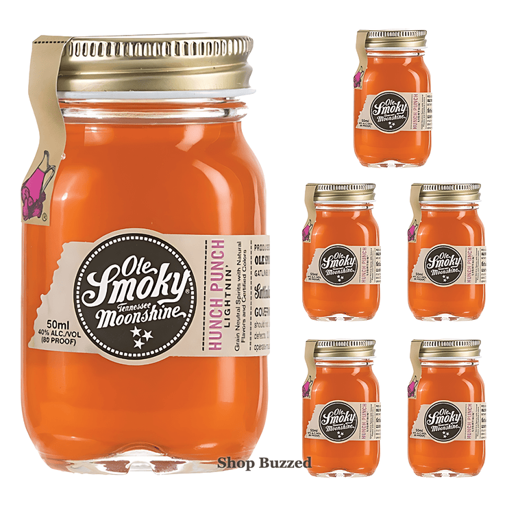 Ole Smoky Hunch Punch Moonshine Minis 6 Pack 50ml - Shop Buzzed