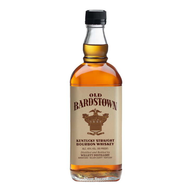 Old Bardstown Kentucky Straight Bourbon 90 Proof 750ml — pure white background, Shop Buzzed watermark on bottle base