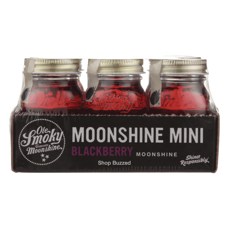 Ole Smoky Blackberry Moonshine Minis 6 x 50ml - Shop Buzzed
