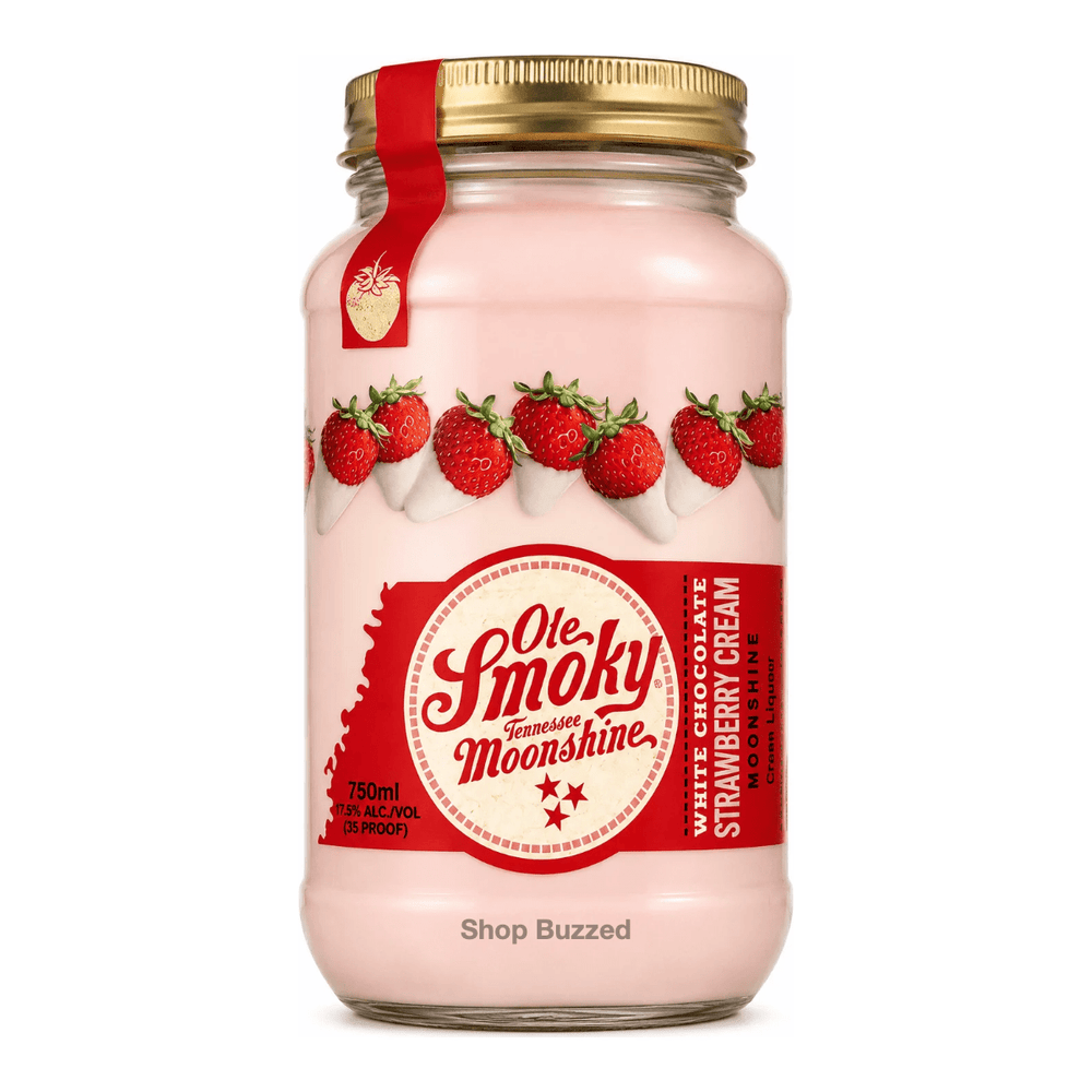 Ole Smoky White Chocolate Strawberry Cream 750 ml - Shop Buzzed
