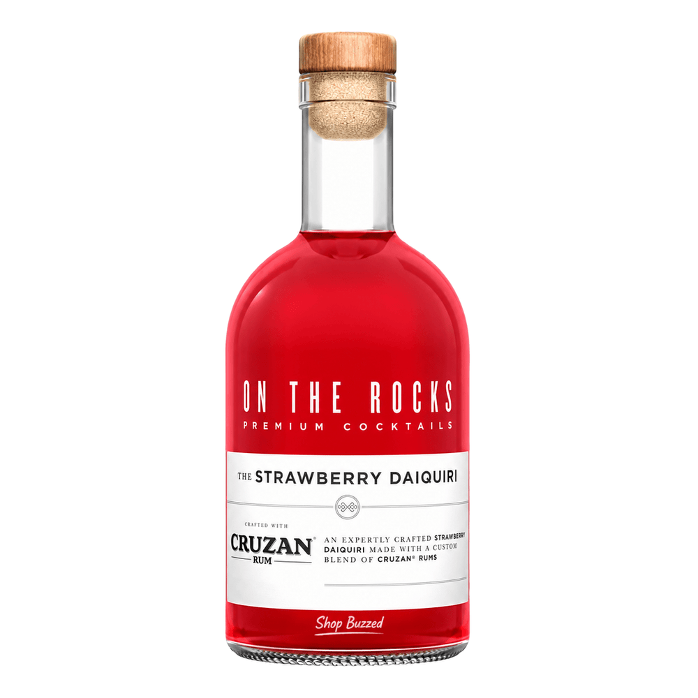 On The Rocks Strawberry Daiquiri Cocktail 375ml - Shop Buzzed