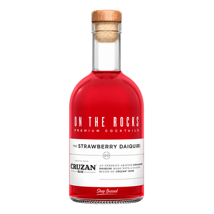 On The Rocks Strawberry Daiquiri Cocktail 375ml - Shop Buzzed