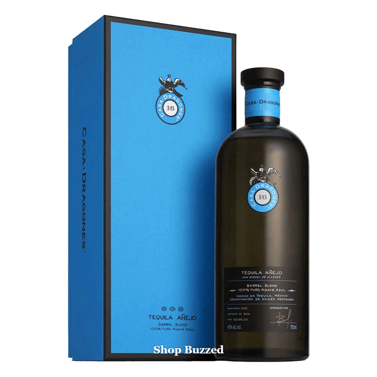 Azulejos Trophy Head Reposado Bottle #2 (Black/Blue) 750ml - Shop Buzzed