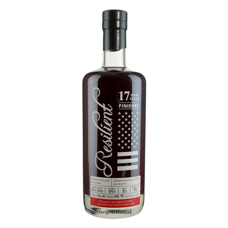 Resilient Straight Bourbon Whisky finished in tawny port cask 17 year 750ml