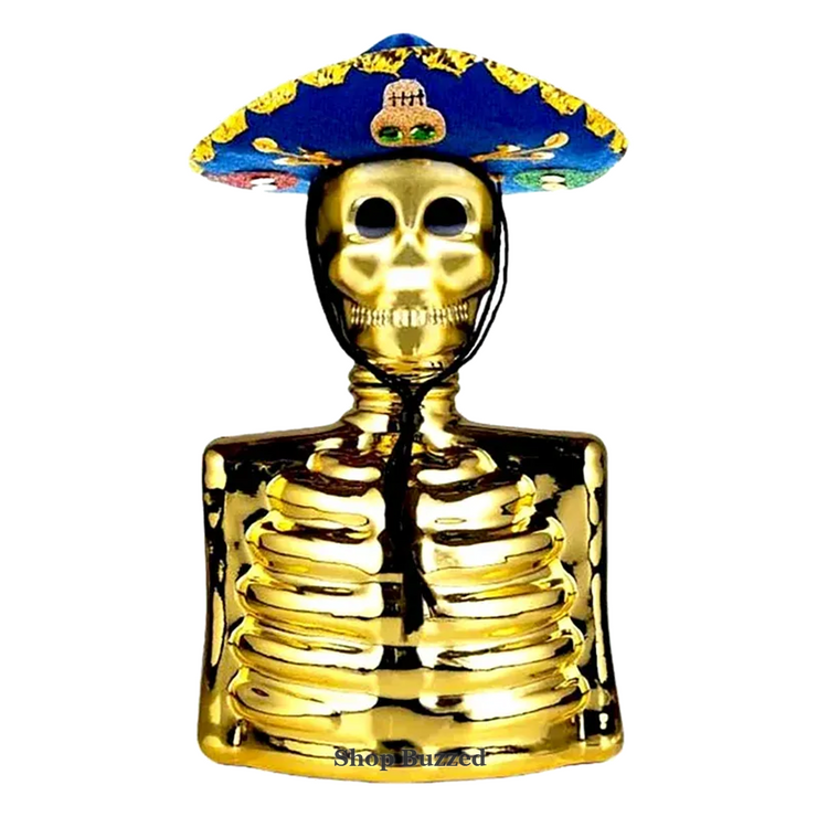 Skelly Tequila (GOLD) with Mariachi Hat Anejo 750ml