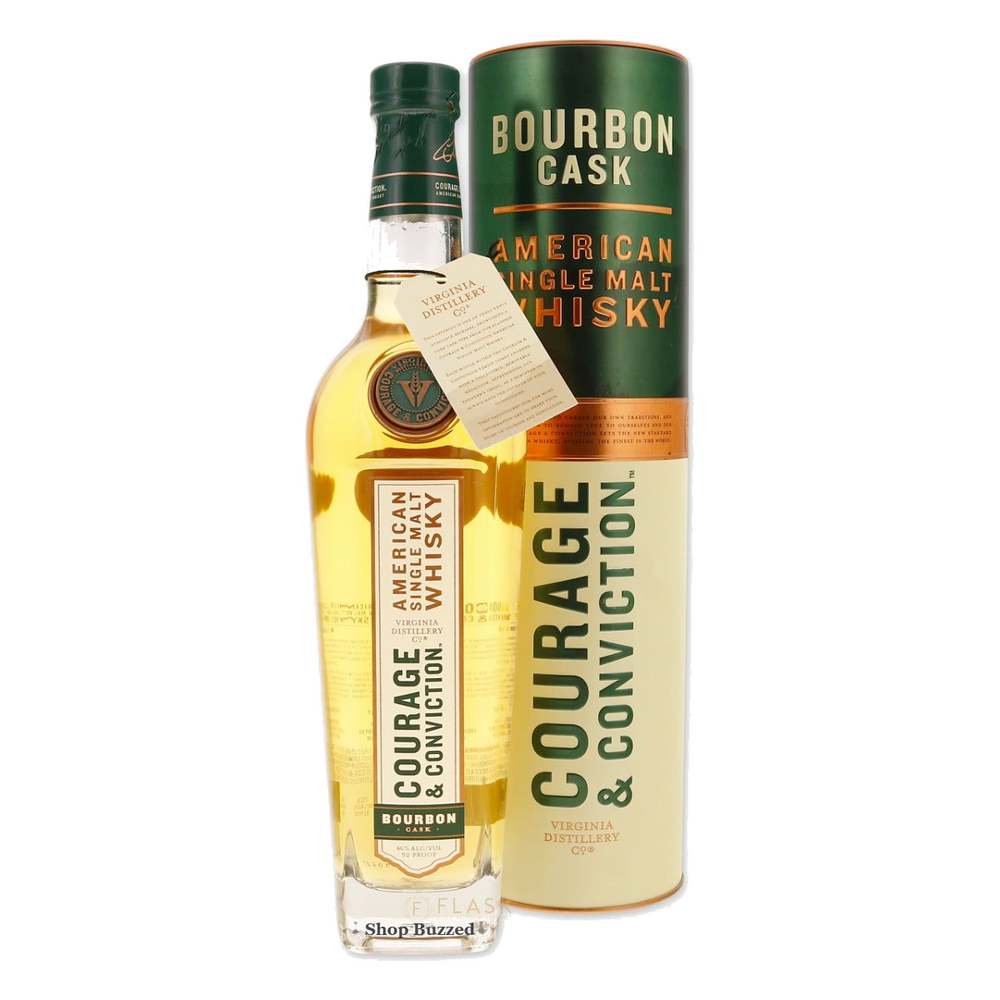 Virginia Distillery Co Courage and Conviction American Single Malt Cask Strength Whisky Bourbon Cask No.1157 750ml