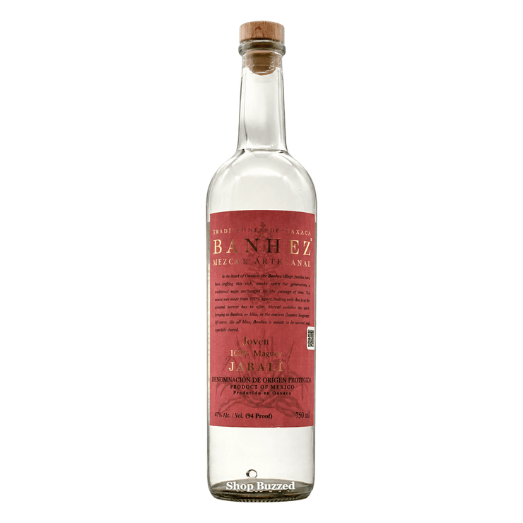 Banhez Mezcal Artesanal Joven Jabali Maguey 750ml - Shop Buzzed