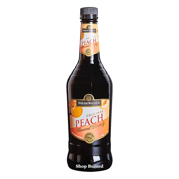 Hiram Walker Peach Original Flavored Brandy 750ml