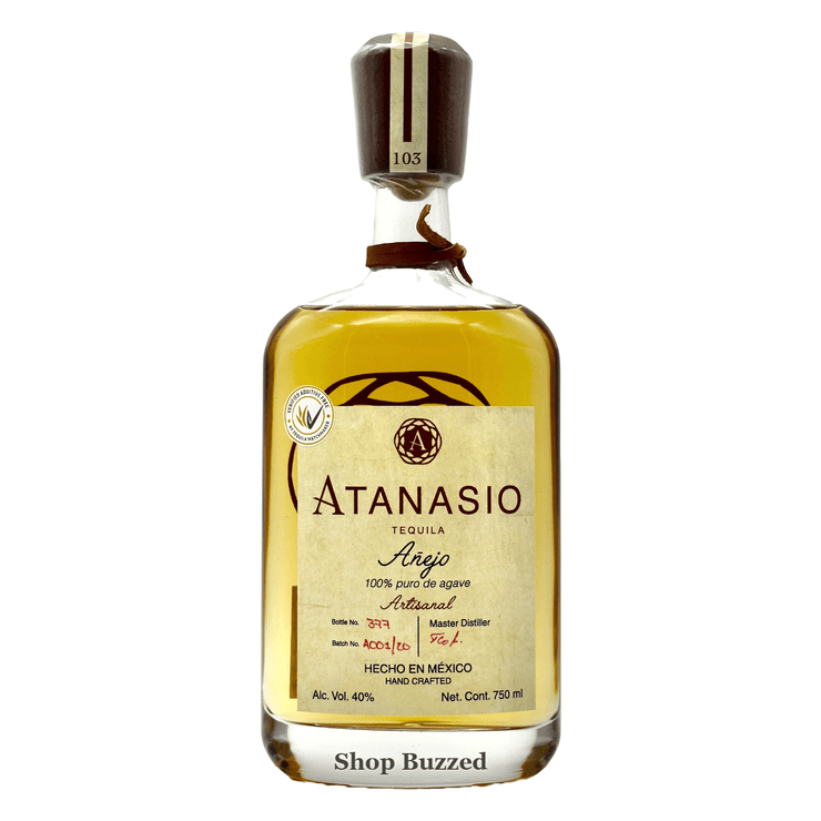 Atanasio Tequila Anejo 750ml - Shop Buzzed
