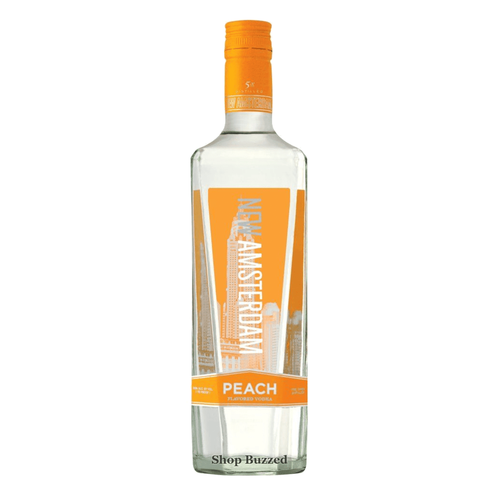 New Amsterdam Peach Flavored Vodka - 750ml Bottle - Shop Buzzed