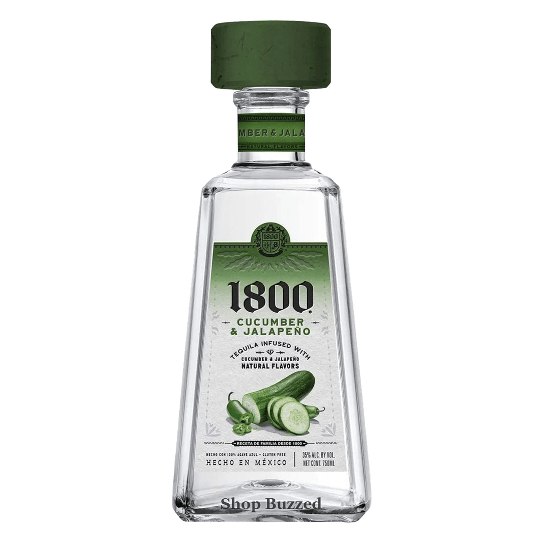 1800 Cucumber & Jalapeno Tequila 750ML - Shop Buzzed