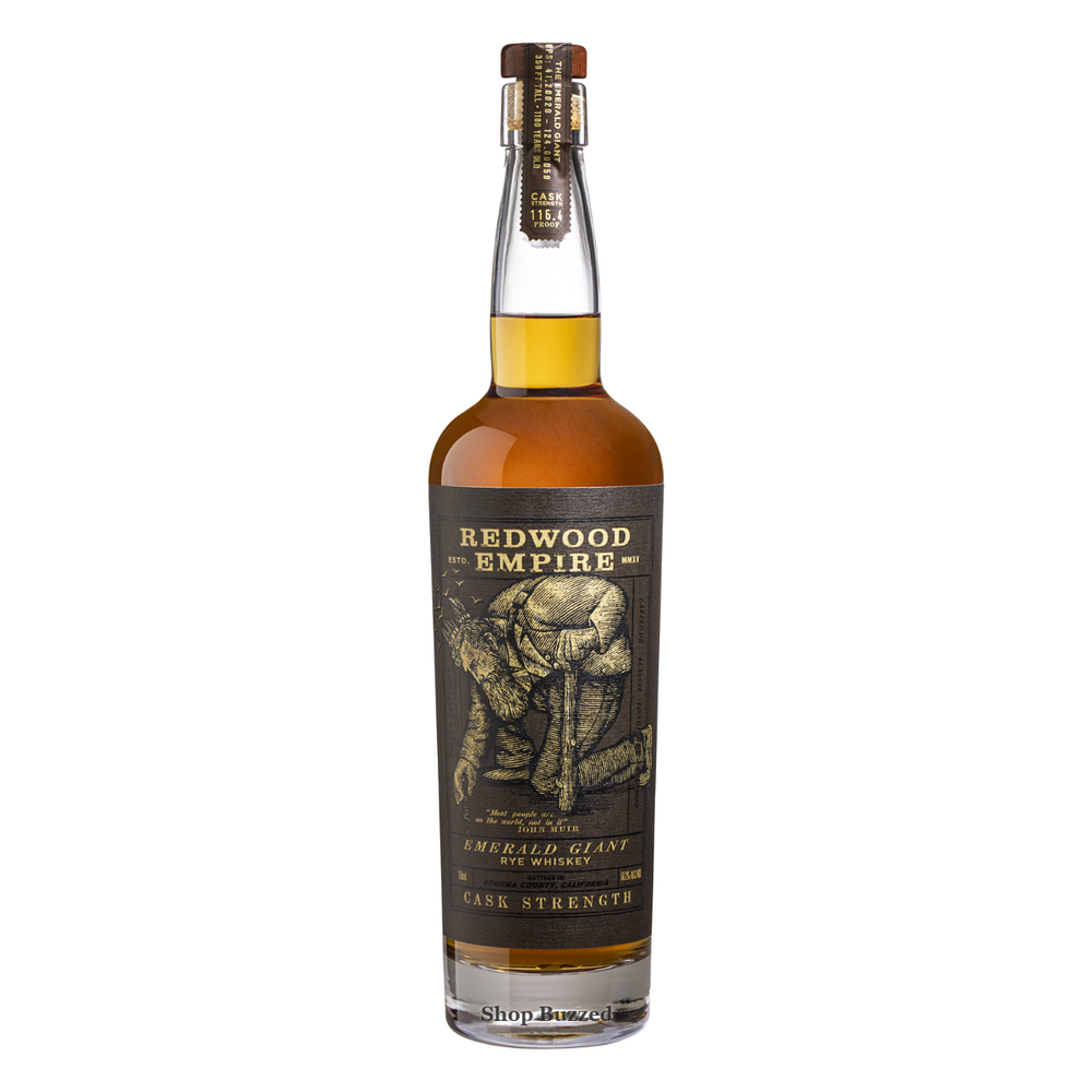 Redwood Empire Cask Strength Emerald Giant Rye Whiskey 750ml