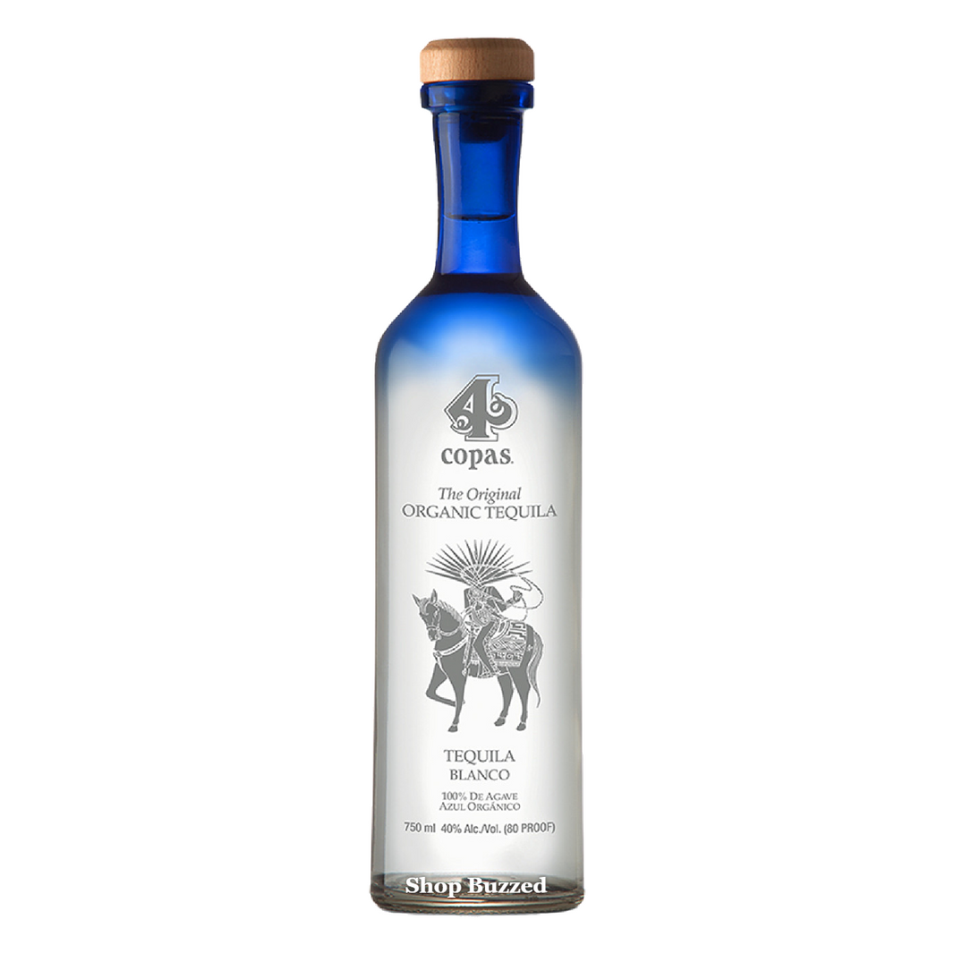 4 Copas Organic Blanco Tequila 750ml