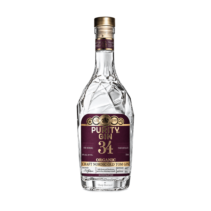 Purity 34 Craft Nordic Old Tom Organic Gin 750ml - Shop Buzzed