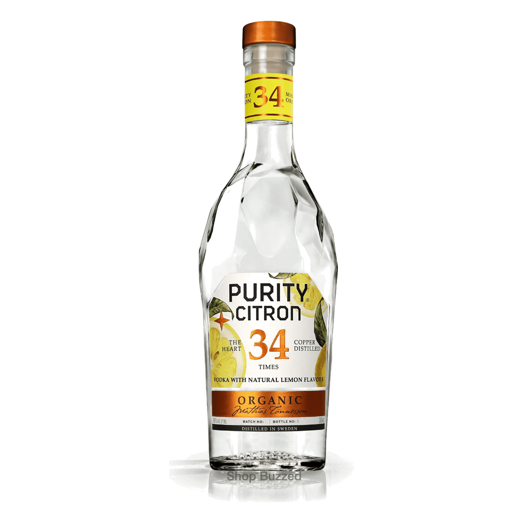 Purity Citron 34 Organic Vodka 750ml - Shop Buzzed