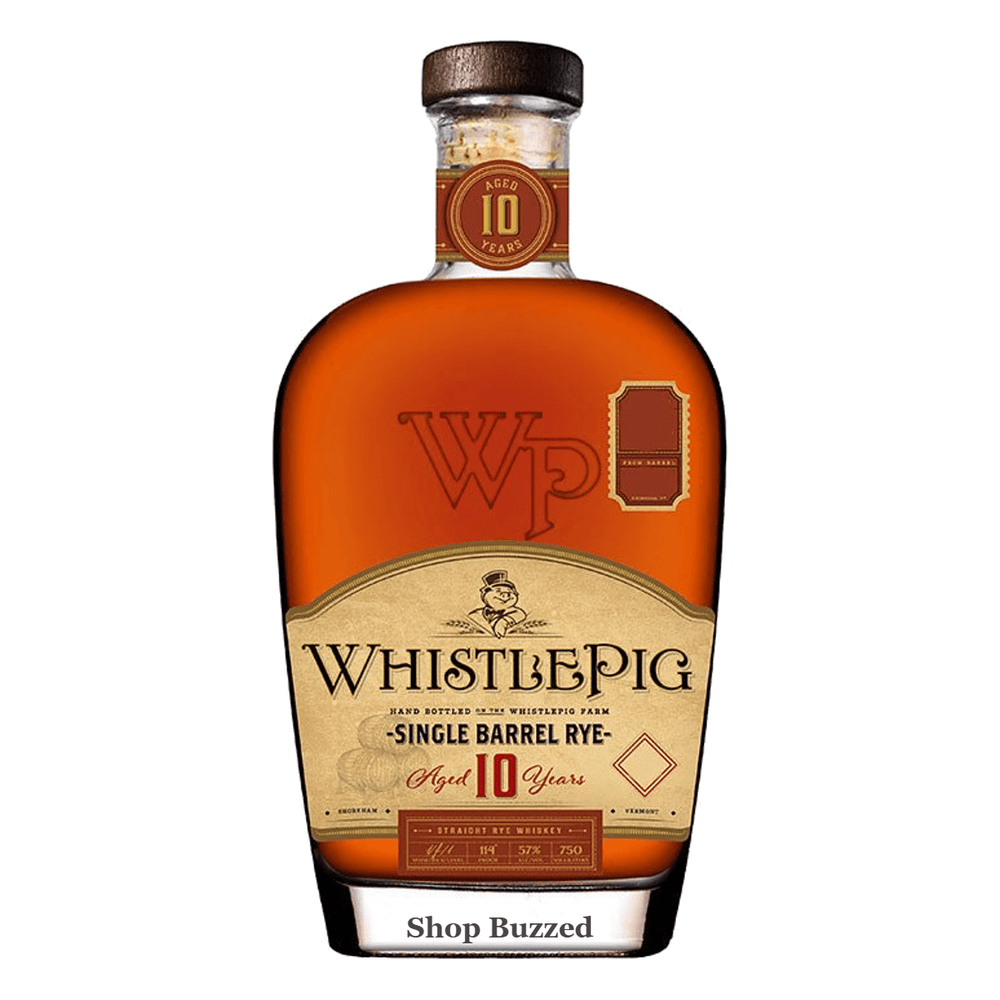 WhistlePig ReserveBar Topflight Series Single Barrel Rye (Barrel No89600) 10 year 750ml - Shop Buzzed