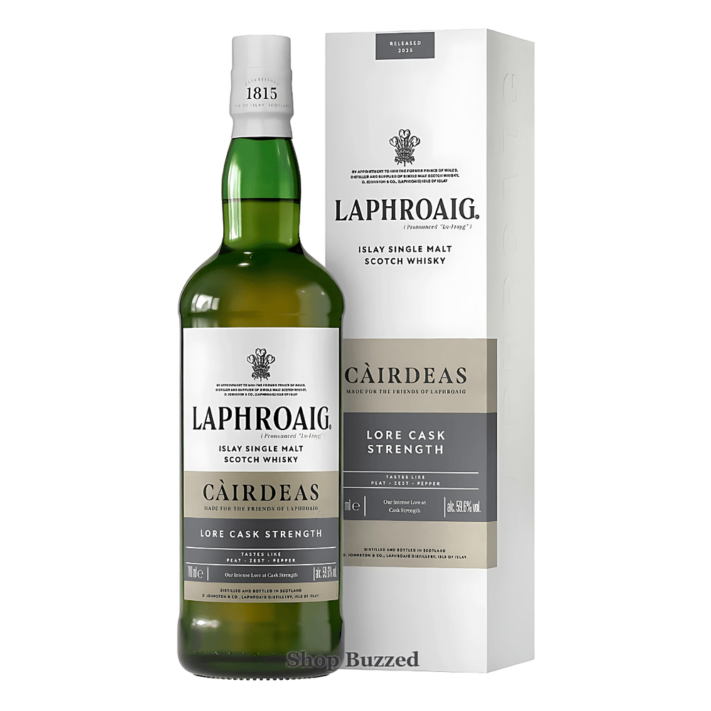 Laphroaig islay Single Malt Scotch Cairdeas Lore Cask Strength 2025 700ml - Shop Buzzed