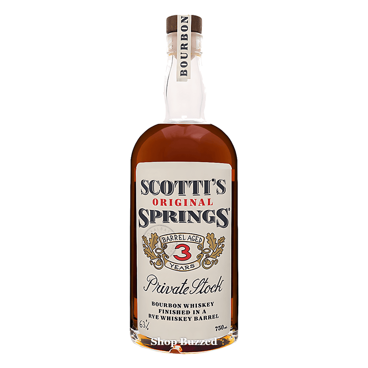 Scotti's Springs 3 Year Private Stock Barrel Aged Bourbon Finished in Rye Barrels 750ml - Shop Buzzed