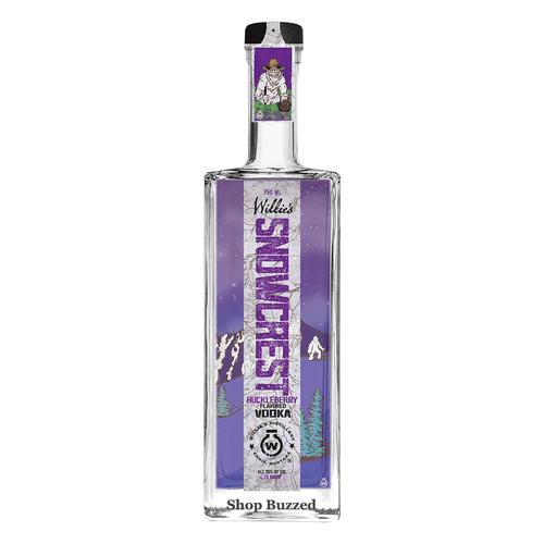 Willie's Distillery Snowcrest Huckleberry Vodka 750ml - Shop Buzzed