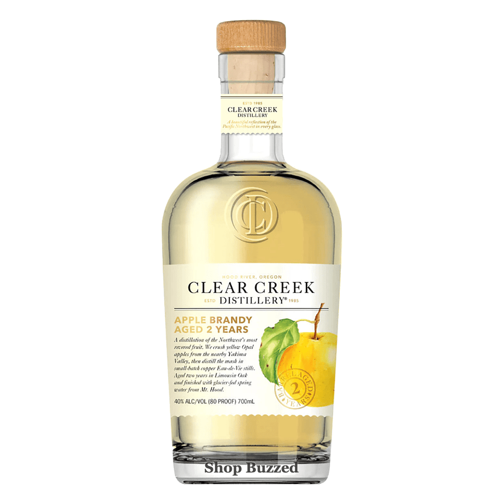 Clear Creek Distillery White Label Apple Brandy 2 Year 700ml - Shop Buzzed