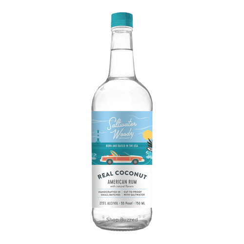 Saltwater Woody Real Coconut Rum 750ml - Shop Buzzed