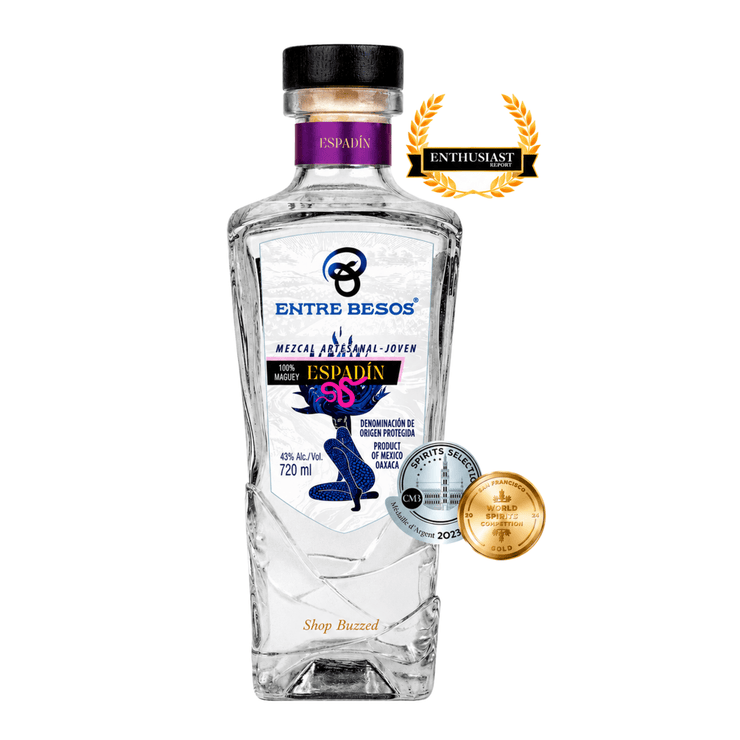 Entre Besos Mezcal Artesanal Joven Espadin 720ml - Shop Buzzed