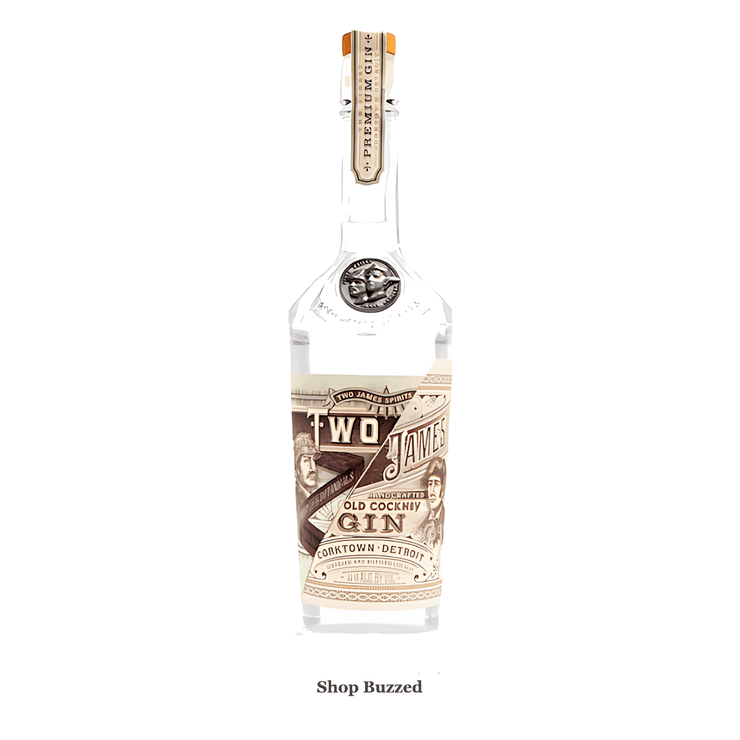 Two James Handcrafted Old Cockney Gin 750ml - Shop Buzzed