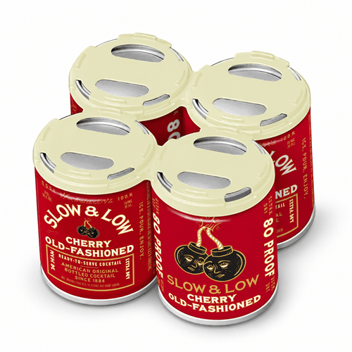 Slow & Low Cherry Old Fashioned 100ml 4-Pack - Shop Buzzed