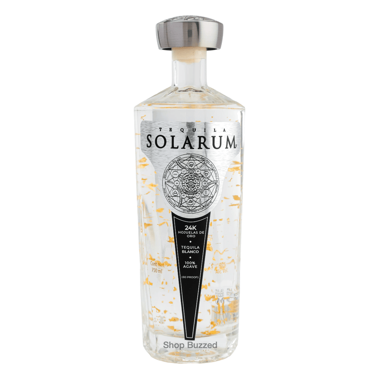 Solarum Blanco Tequila con Oro 24K 750ml - Shop Buzzed