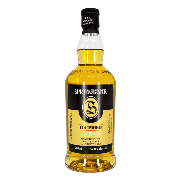 Springbank Single Malt Scotch 114Pf 5 year 700ml - Shop Buzzed