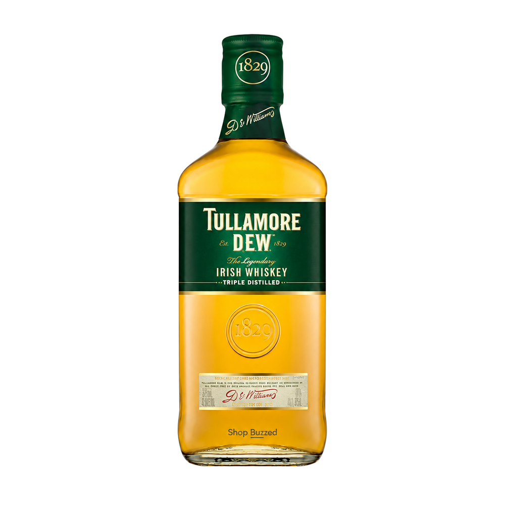 Tullamore D.E.W. Original Irish Whiskey 375ml bottle on a white background with Shop Buzzed watermark