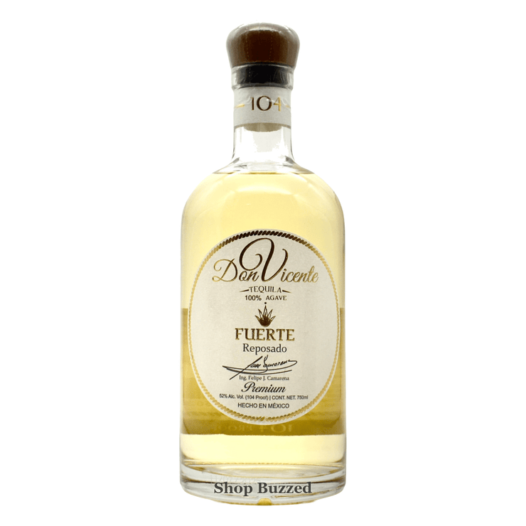 Don Vicente Fuerte Reposado 104 Proof 750ml - Shop Buzzed